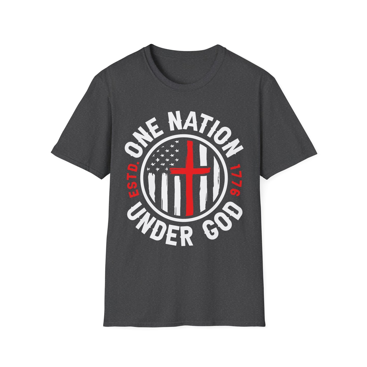 Patriot Collection - One Nation Under God - Christian Cross - T-Shirt