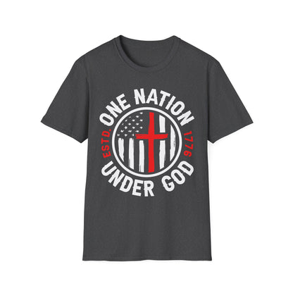 Patriot Collection - One Nation Under God - Christian Cross - T-Shirt