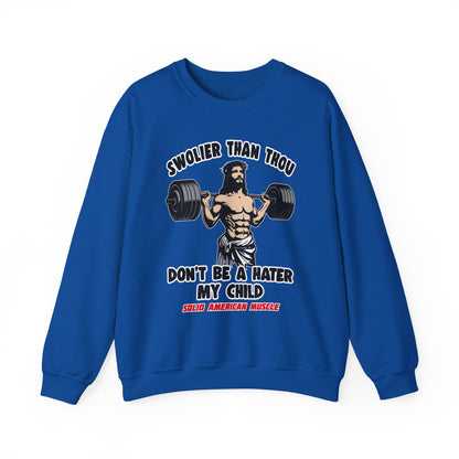 Solid American Muscle - Swolier Than Thou - Lifting Jesus - Sweatshirt