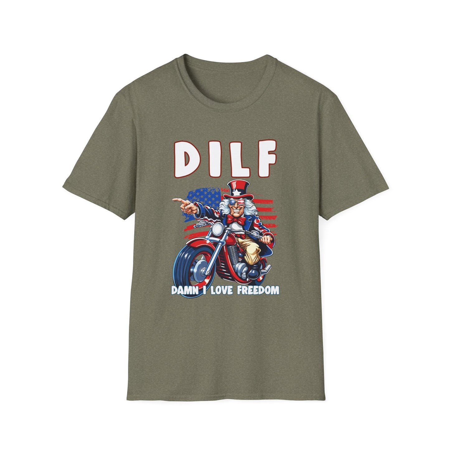 Patriot Collection - DILF - Damn I Love Freedom - Uncle Sam - T-Shirt