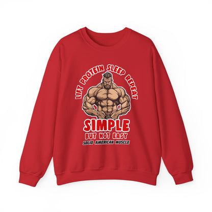 Solid American Muscle - Simple But Not Easy Sweatshirt