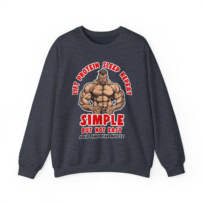 Solid American Muscle - Simple But Not Easy Sweatshirt