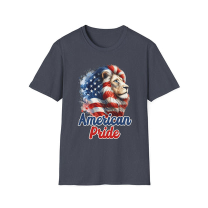 Patriot Collection - American Pride - USA Flag - Lion - T-Shirt
