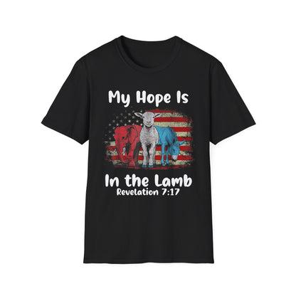 Patriot Collection - My Hope Is In the Lamb - Christian / Jesus - T-Shirt