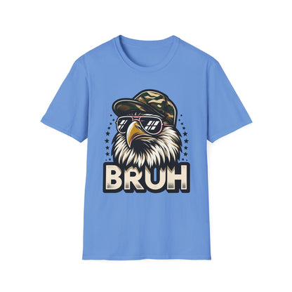 Patriot Collection - Eagle with Shades - Camo Hat - Bruh - T-Shirt