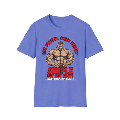 Solid American Muscle - Simple But Not Easy T-Shirt