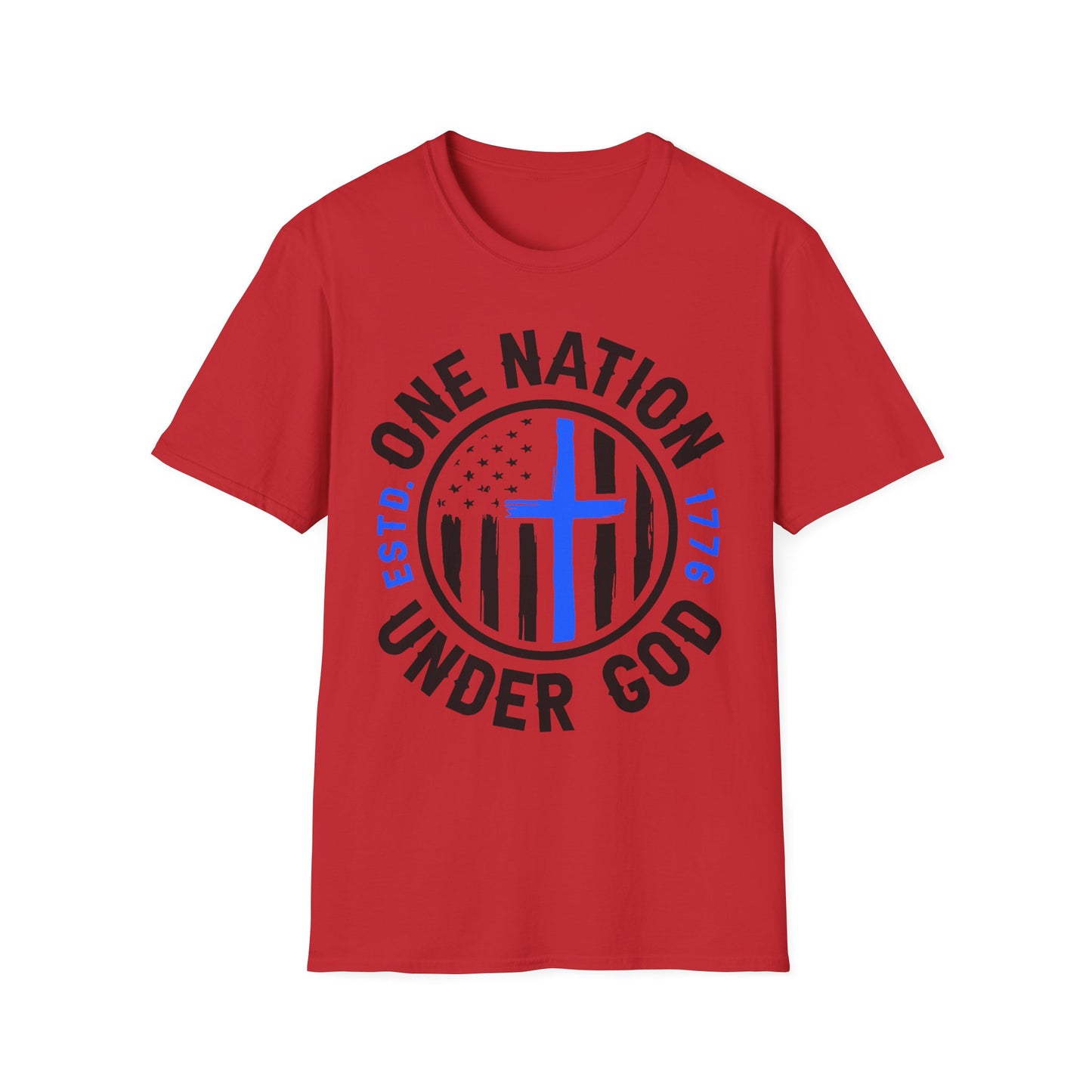 Patriot Collection - One Nation Under God - Christian Cross - T-Shirt
