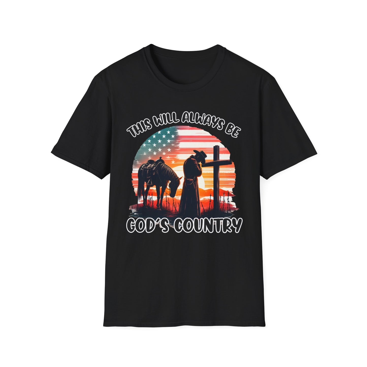 Patriot Collection - God's Country - Western Cross - T-Shirt