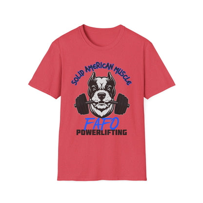 Solid American Muscle - FAFO Powerlifting - Mad Dog T-Shirt