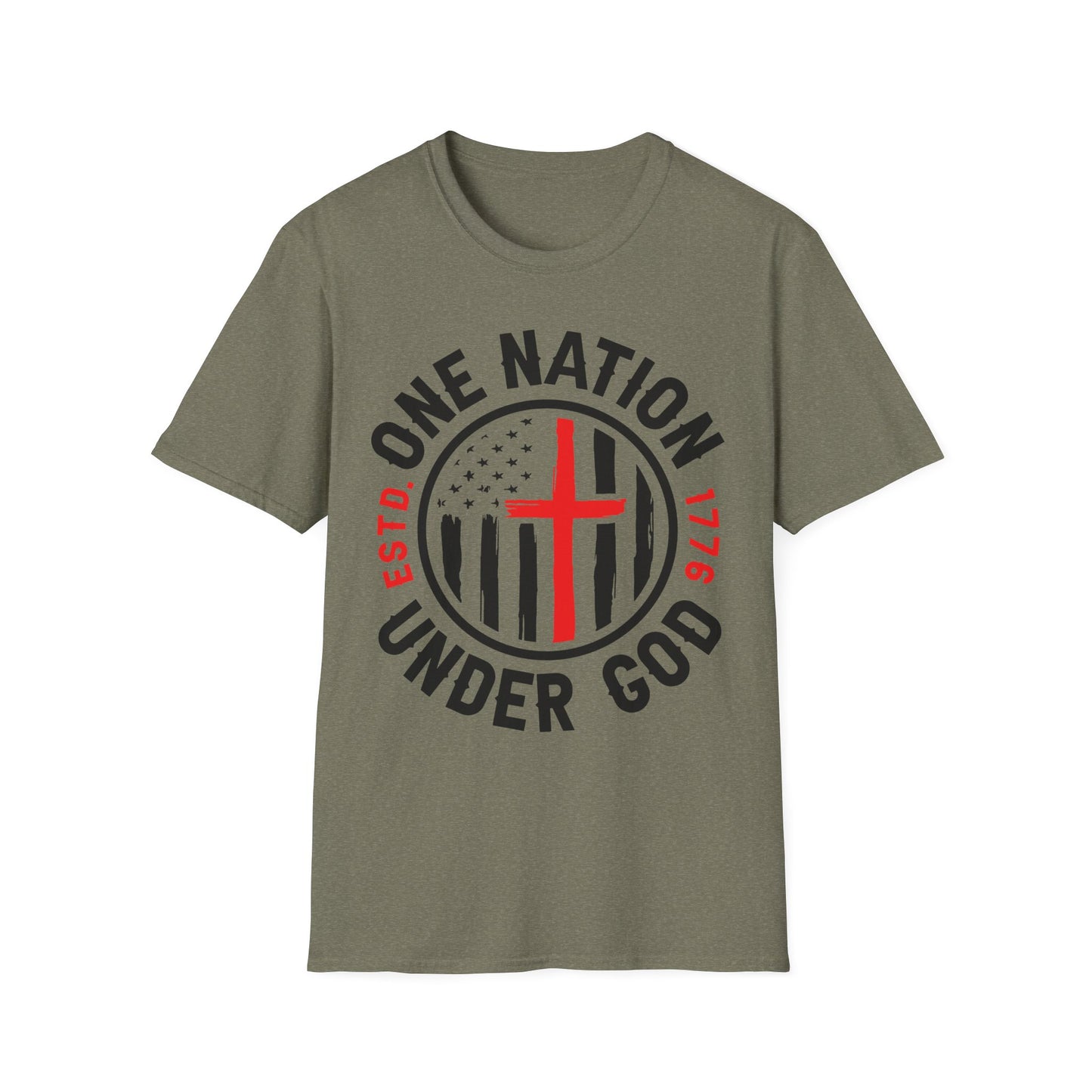 Patriot Collection - One Nation Under God - Christian Cross - T-Shirt