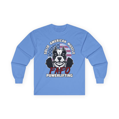 Solid American Muscle - FAFO Powerlifting - Mad Dog - Long Sleeve T-Shirt