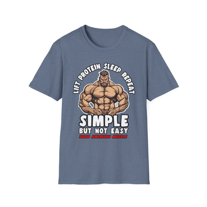 Solid American Muscle - Simple But Not Easy #2 T-Shirt