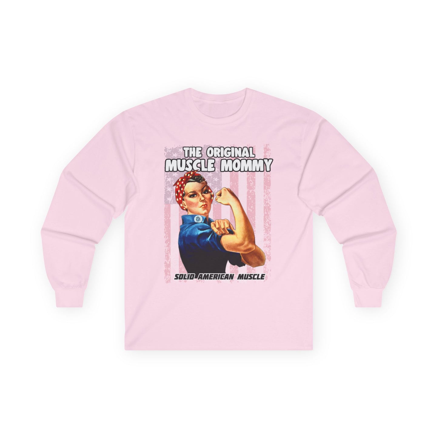 Solid American Muscle - The Original Muscle Mommy - Long Sleeve T-Shirt