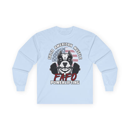 Solid American Muscle - FAFO Powerlifting - Mad Dog - Long Sleeve T-Shirt