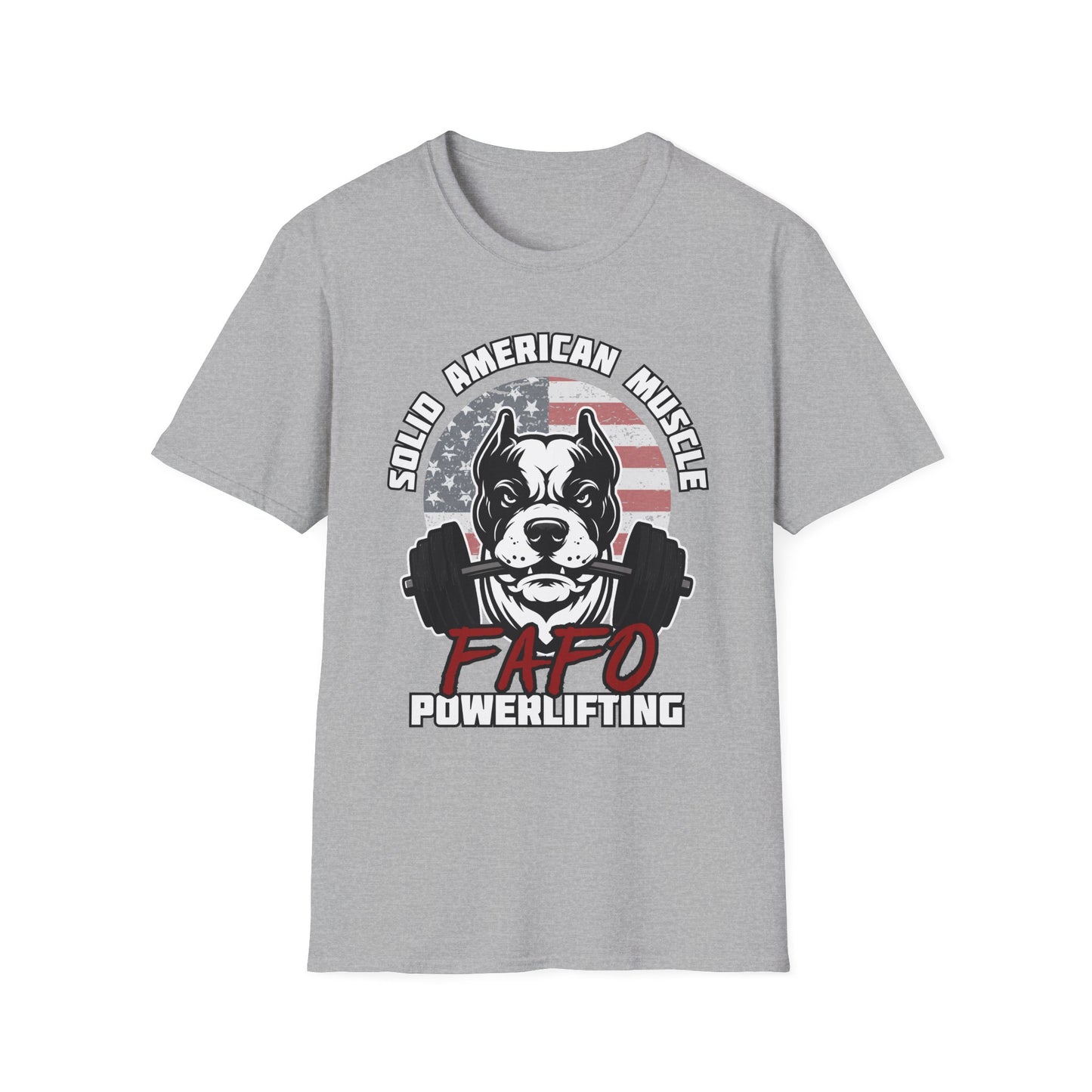 Solid American Muscle - FAFO Powerlifting - Mad Dog T-Shirt
