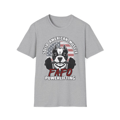 Solid American Muscle - FAFO Powerlifting - Mad Dog T-Shirt