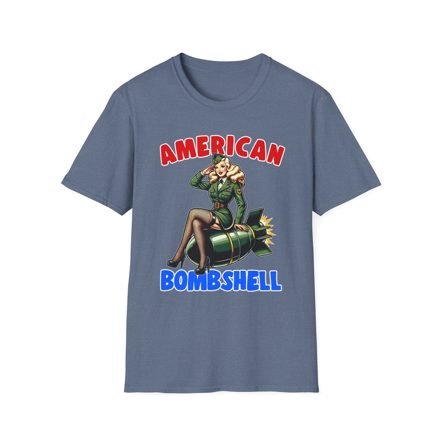 Patriot Collection - American Bombshell - Retro Military Style - T-Shirt