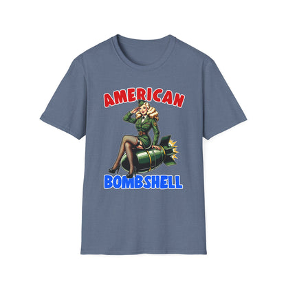 Patriot Collection - American Bombshell - Retro Military Style - T-Shirt