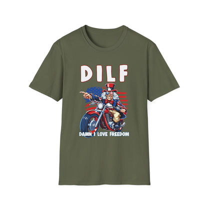 Patriot Collection - DILF - Damn I Love Freedom - Uncle Sam - T-Shirt