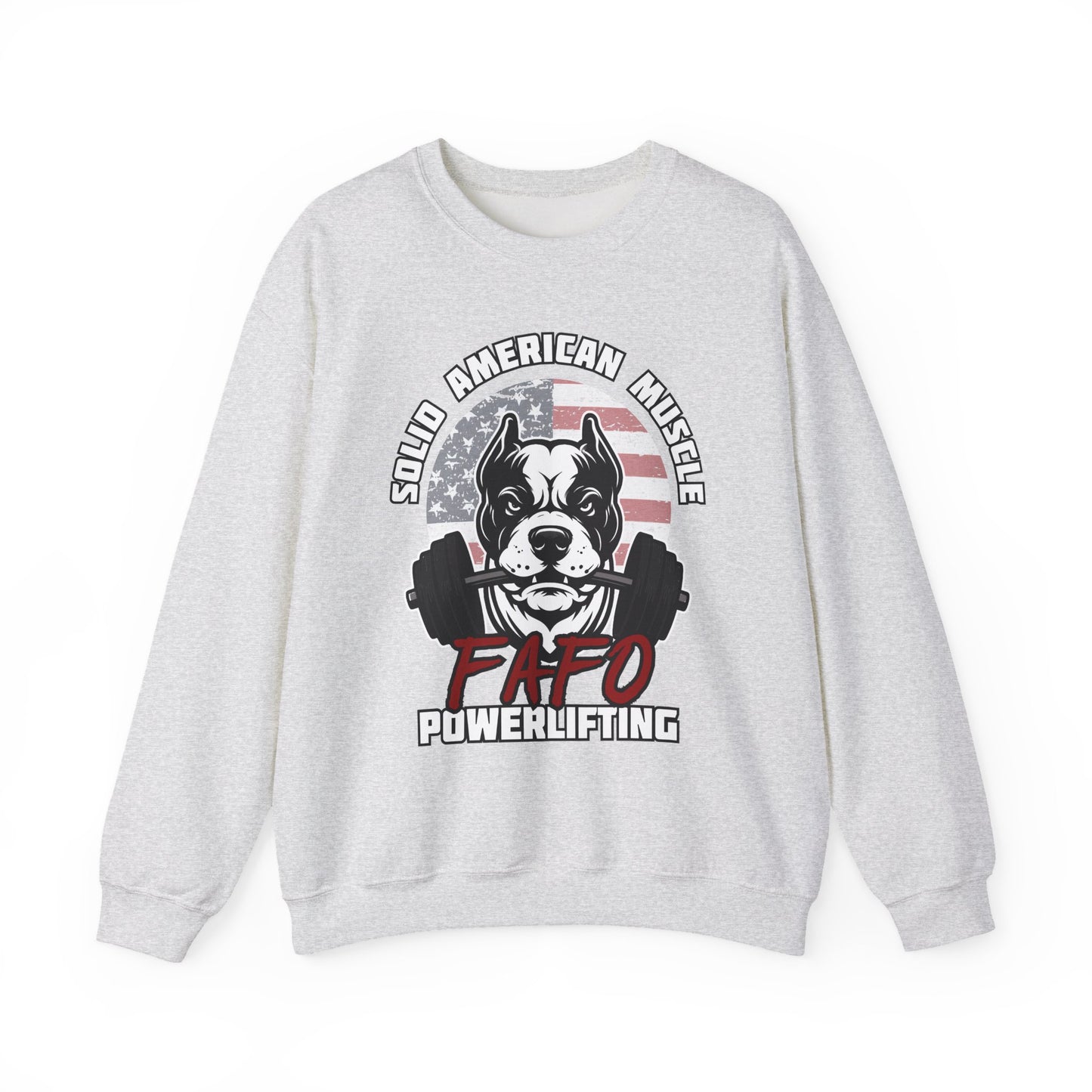 Solid American Muscle - FAFO Powerlifting - Mad Dog Sweatshirt