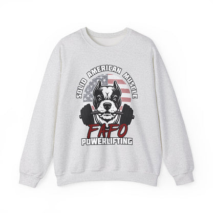 Solid American Muscle - FAFO Powerlifting - Mad Dog Sweatshirt