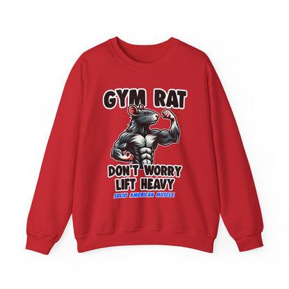 Solid American Muscle - Gym Rat - Don't Worry Lift Heavy - Sweatshirt