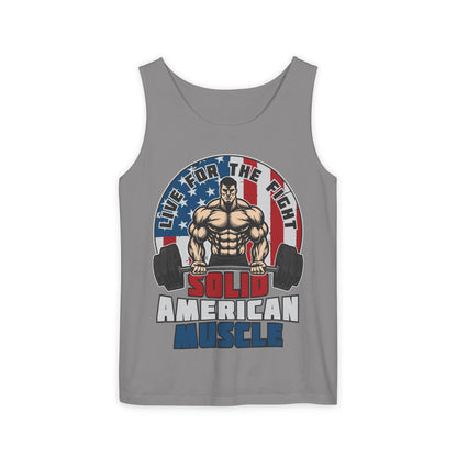Solid American Muscle - Live For The Fight - Logo - Tank Top