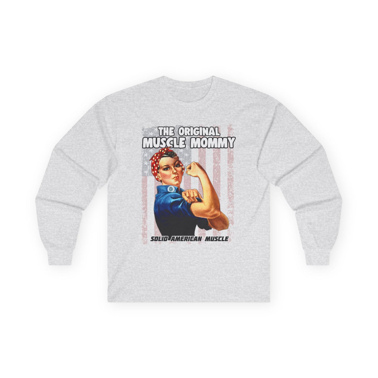 Solid American Muscle - The Original Muscle Mommy - Long Sleeve T-Shirt