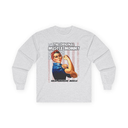 Solid American Muscle - The Original Muscle Mommy - Long Sleeve T-Shirt