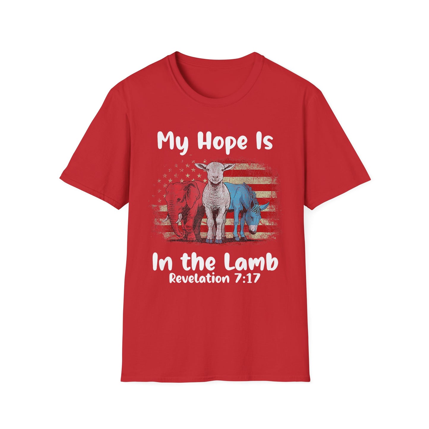 Patriot Collection - My Hope Is In the Lamb - Christian / Jesus - T-Shirt