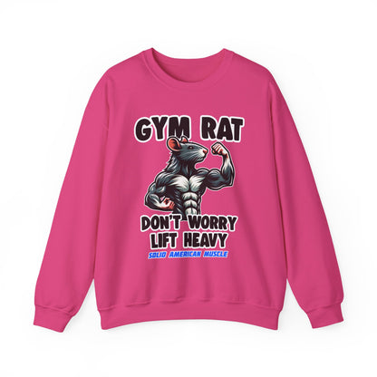 Solid American Muscle - Gym Rat - Don't Worry Lift Heavy - Sweatshirt