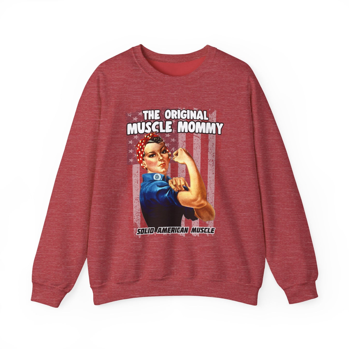 Solid American Muscle - Original Muscle Mommy - Sweatshirt