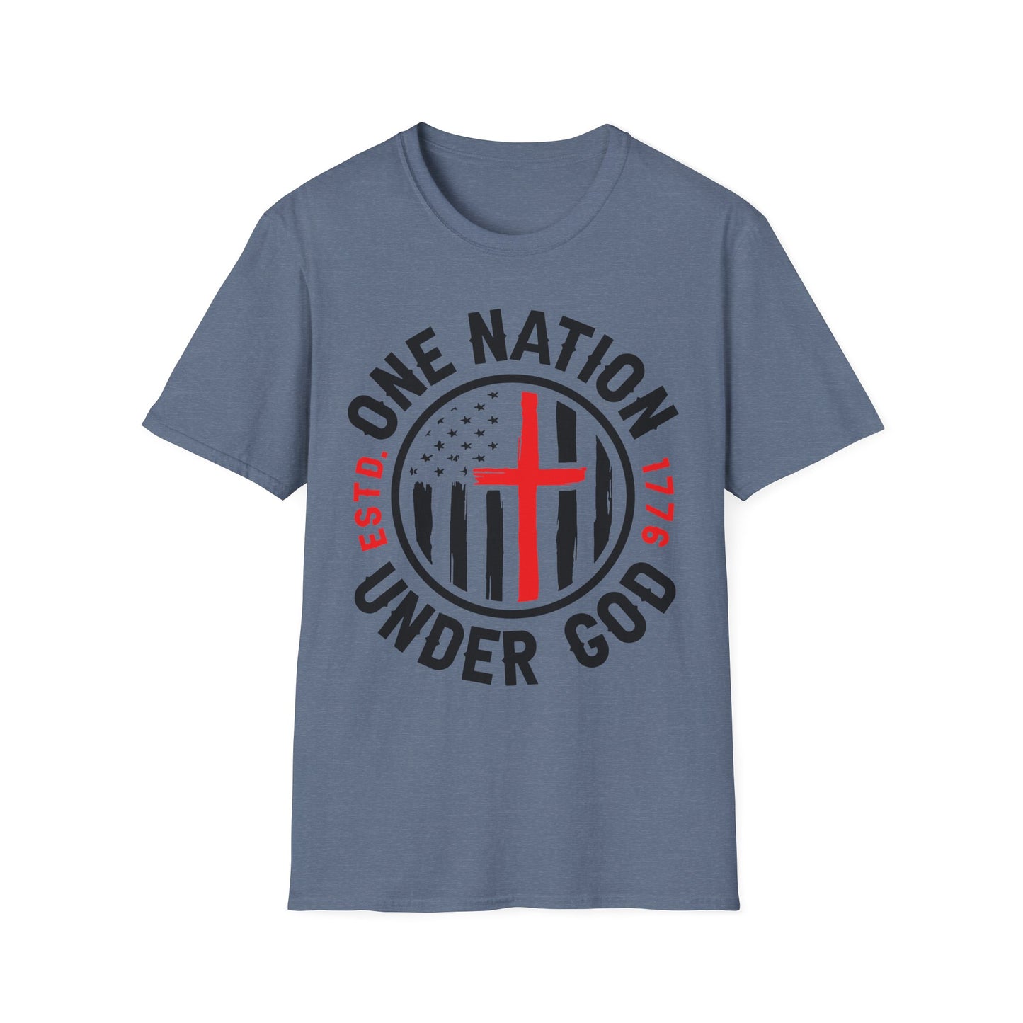 Patriot Collection - One Nation Under God - Christian Cross - T-Shirt