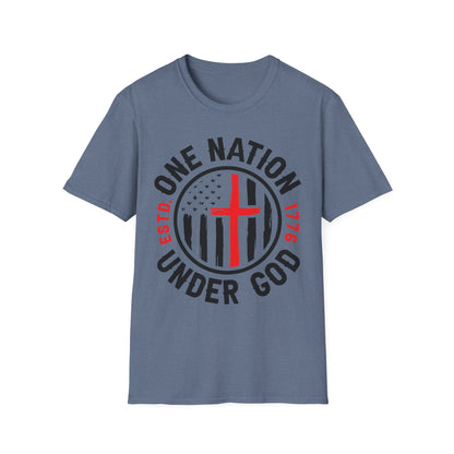 Patriot Collection - One Nation Under God - Christian Cross - T-Shirt