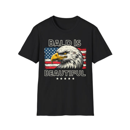 Patriot Collection - Bald Is Beautiful - USA Eagle T-Shirt