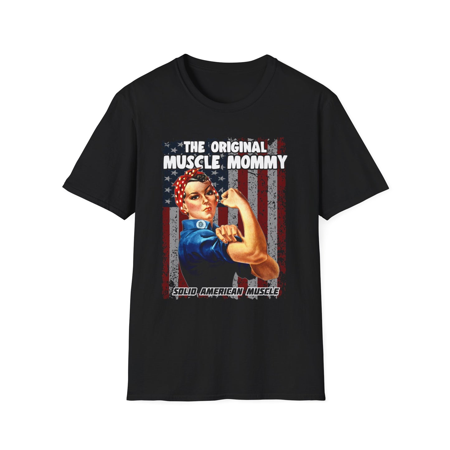 Solid American Muscle - The Original Muscle Mommy T-Shirt