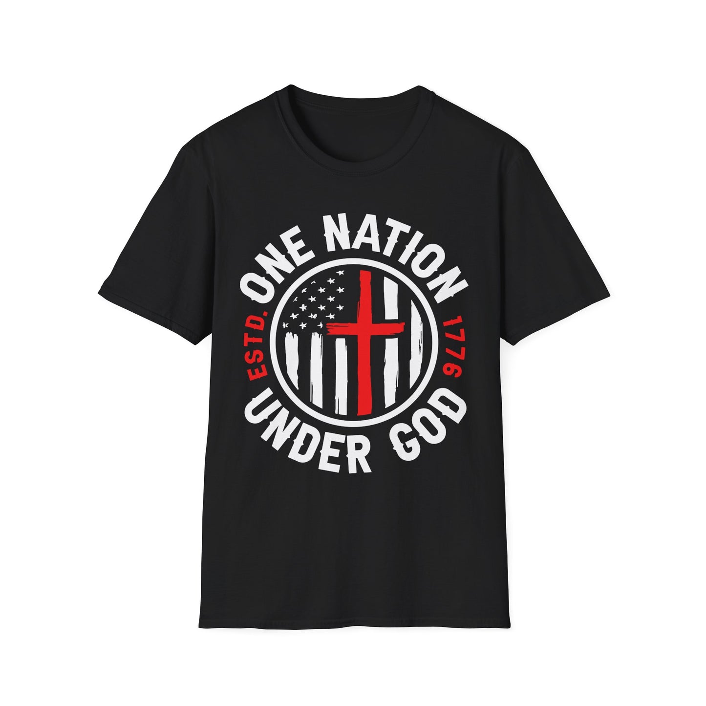 Patriot Collection - One Nation Under God - Christian Cross - T-Shirt
