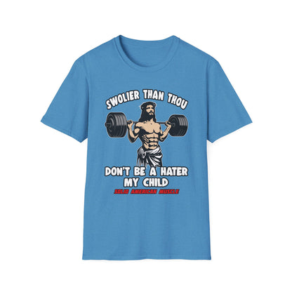Solid American Muscle - Swolier Than Thou - Lifting Jesus - T-Shirt