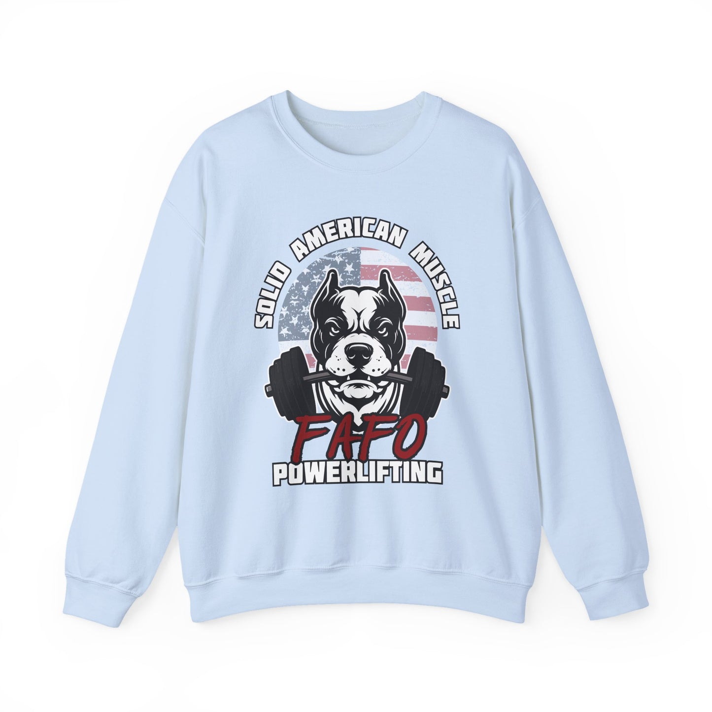 Solid American Muscle - FAFO Powerlifting - Mad Dog Sweatshirt