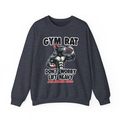 Solid American Muscle - Gym Rat - Don't Worry Lift Heavy - Sweatshirt