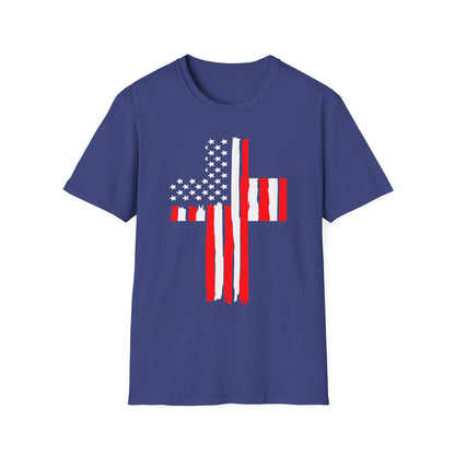 Patriot Collection - American Flag Cross - T-Shirt