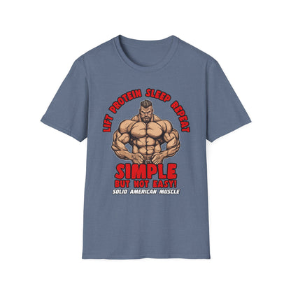 Solid American Muscle - Simple But Not Easy T-Shirt