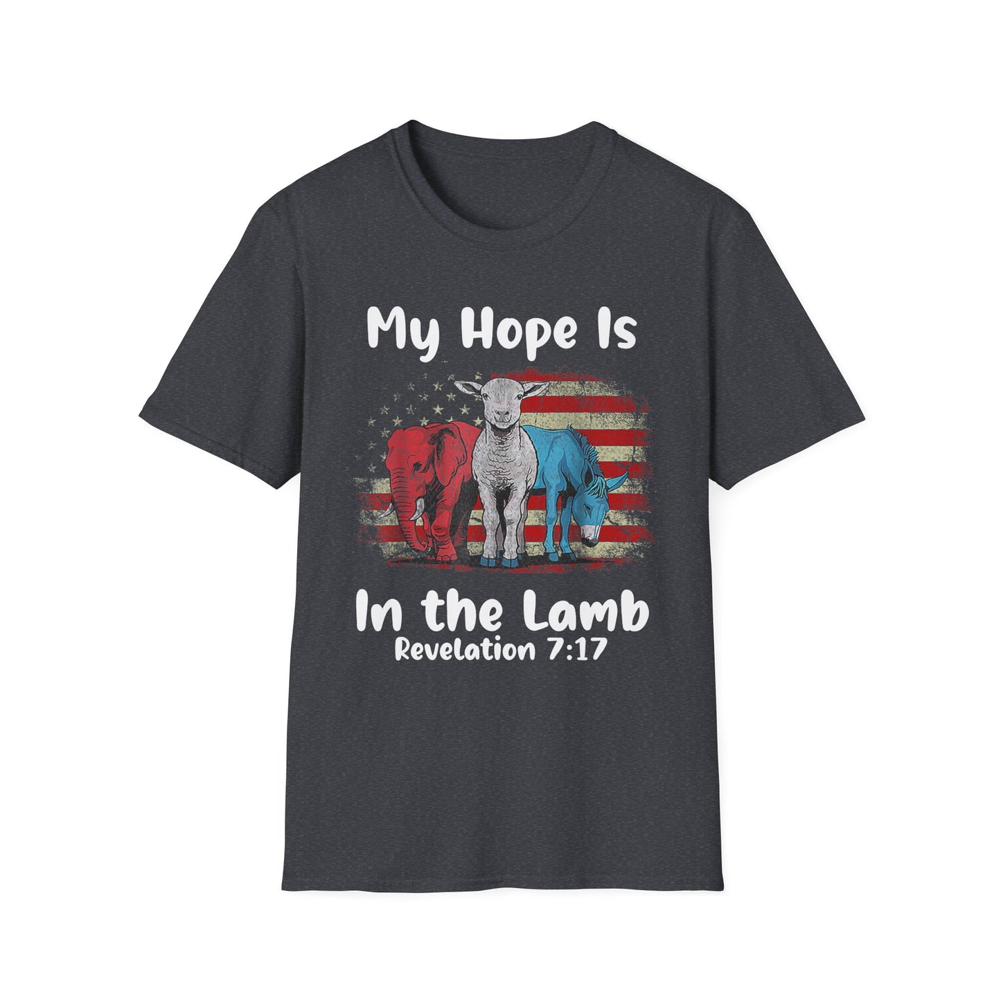 Patriot Collection - My Hope Is In the Lamb - Christian / Jesus - T-Shirt