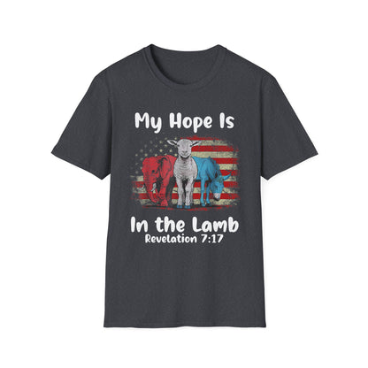 Patriot Collection - My Hope Is In the Lamb - Christian / Jesus - T-Shirt