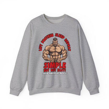 Solid American Muscle - Simple But Not Easy Sweatshirt