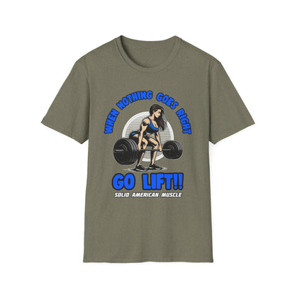 Solid American Muscle - When Nothing Goes Right, Go Lift #1 T-Shirt