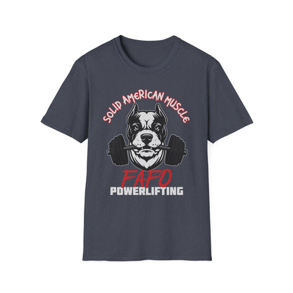 Solid American Muscle - FAFO Powerlifting - Mad Dog T-Shirt