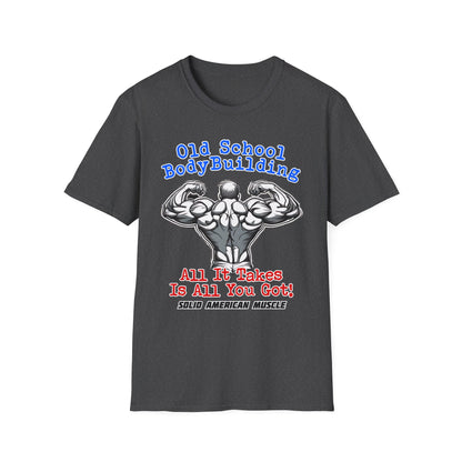 Solid American Muscle - Old School Bodybuilding T-Shirt