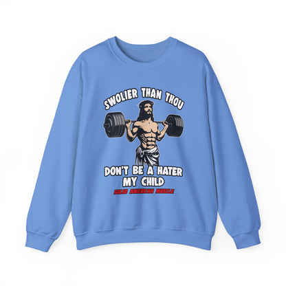 Solid American Muscle - Swolier Than Thou - Lifting Jesus - Sweatshirt
