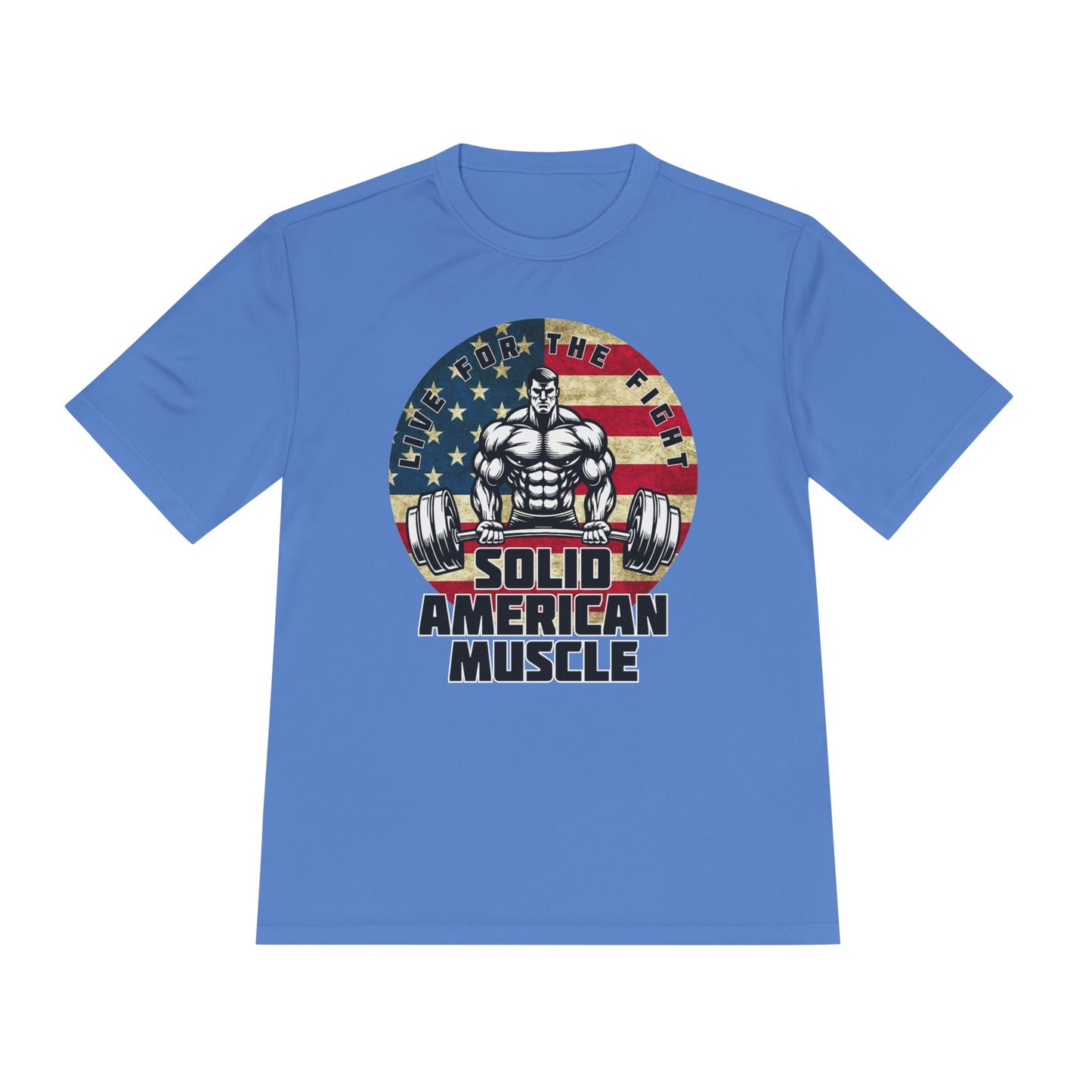 Solid American Muscle - Logo Moisture Wicking Sport-Tek T-Shirt